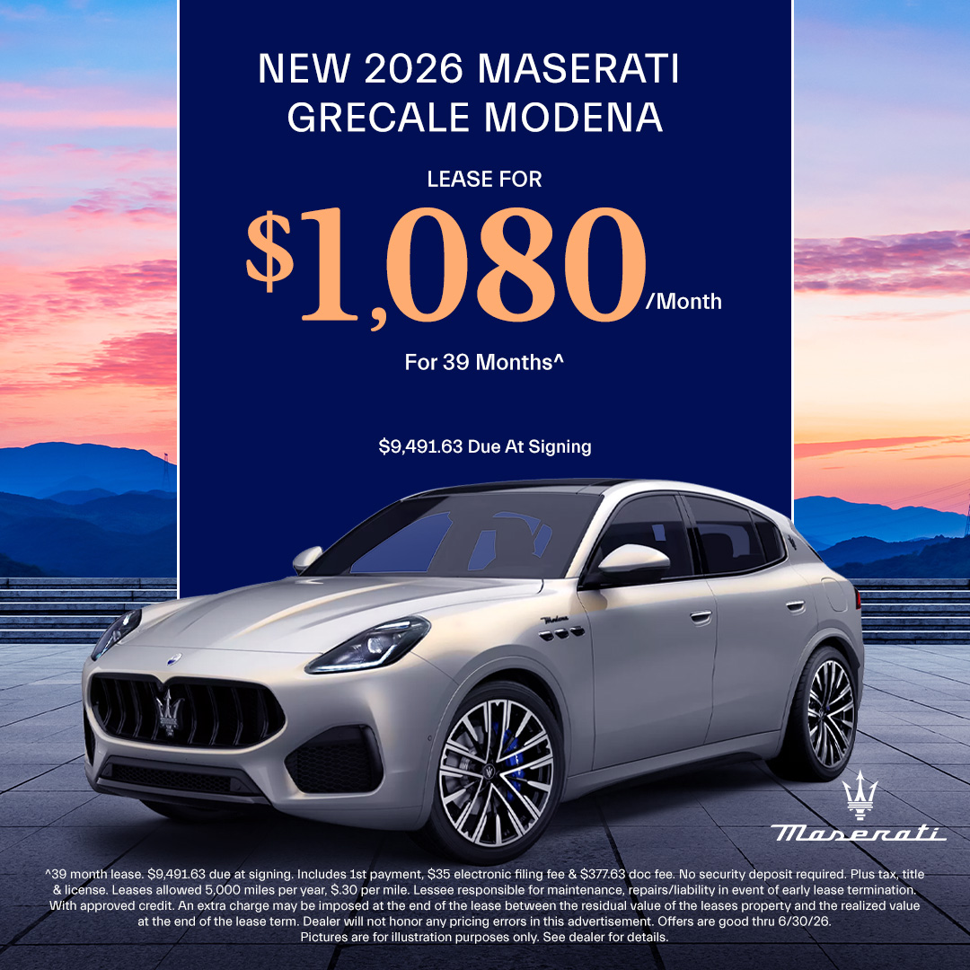 2025 Maserati Grecale Lease Offer
