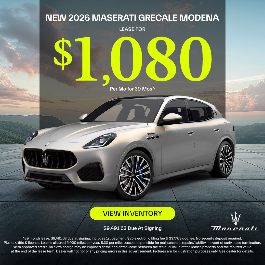 2025 Maserati Grecale Lease Offer