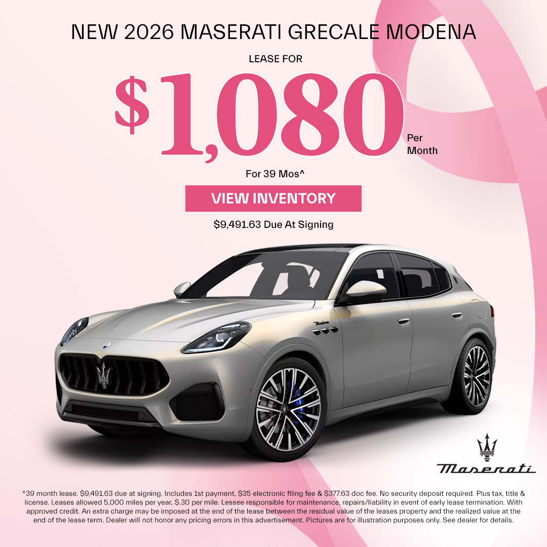 2025 Maserati Grecale Lease Offer