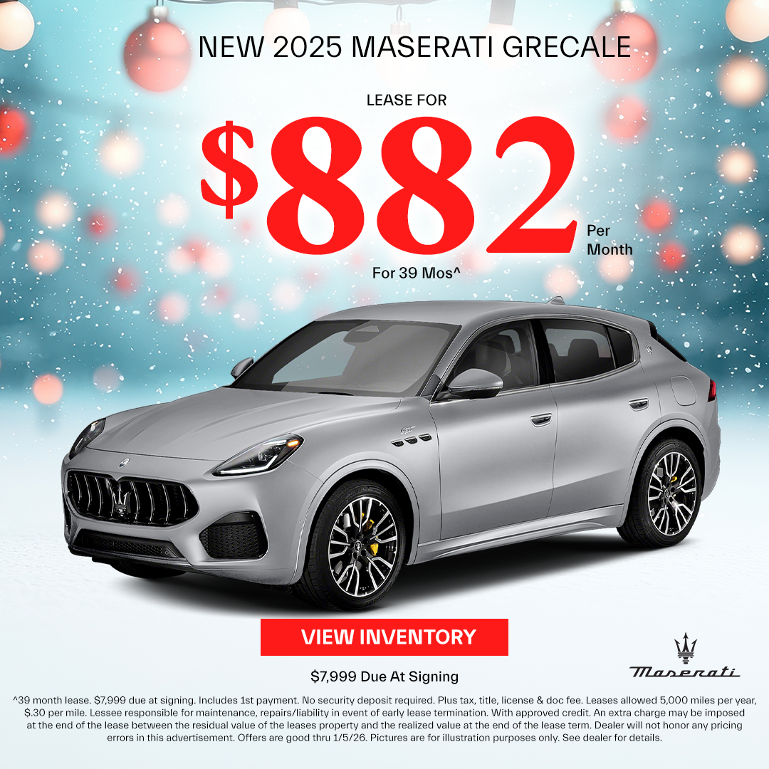2025 Maserati Grecale Lease Offer