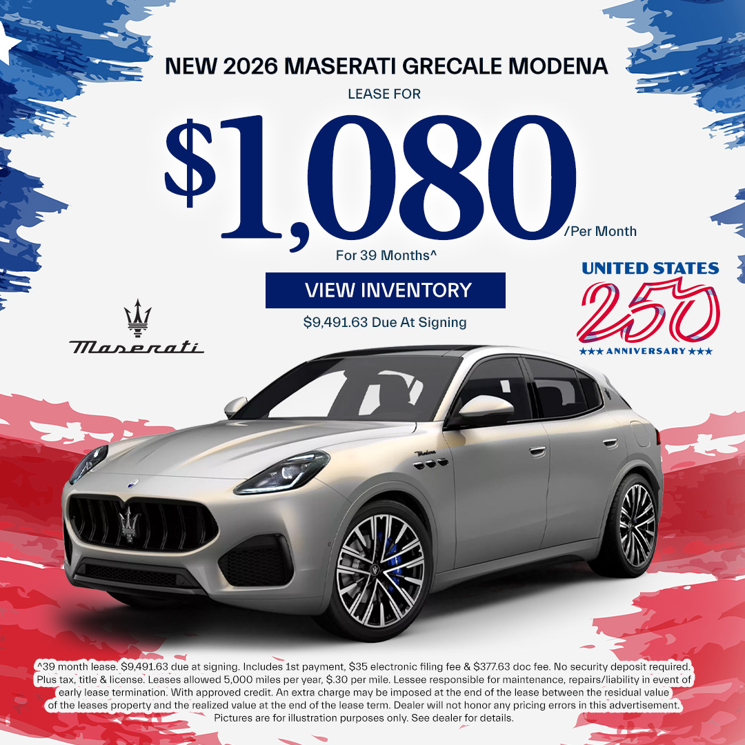 2025 Maserati Grecale Lease Offer