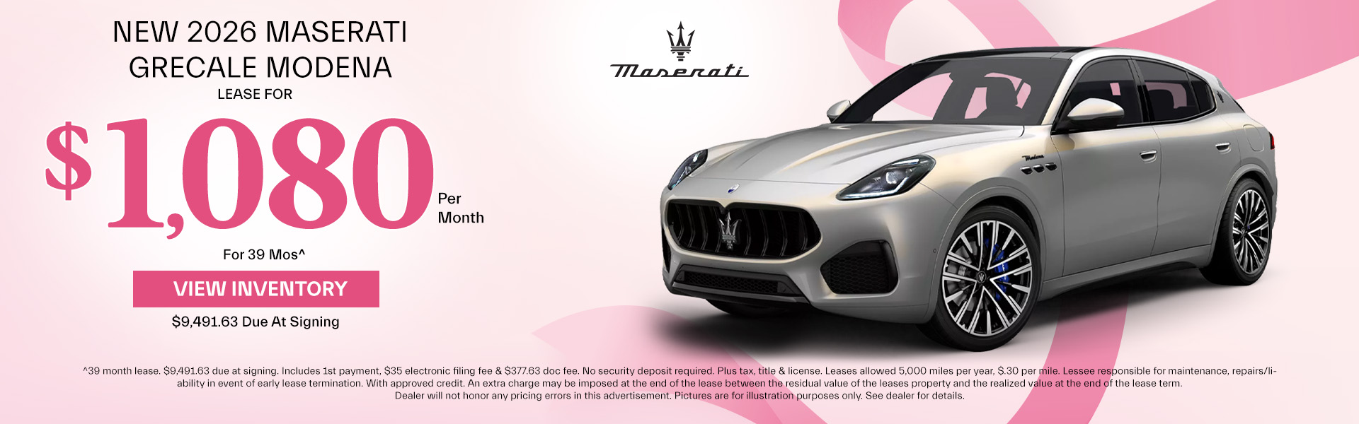 Maserati Grecale Lease Offer